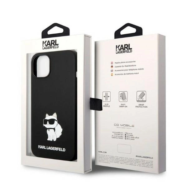 Karl Lagerfeld Silicone Choupette case for iPhone 14 Plus - blackeng