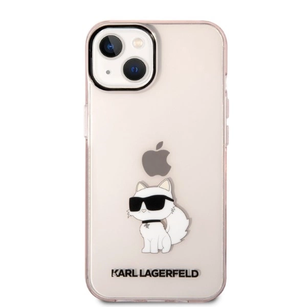 Karl Lagerfeld Ikonik Choupette case for iPhone 14 - pinkeng