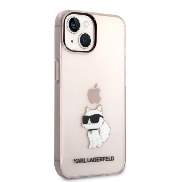 Karl Lagerfeld Ikonik Choupette case for iPhone 14 - pinkeng