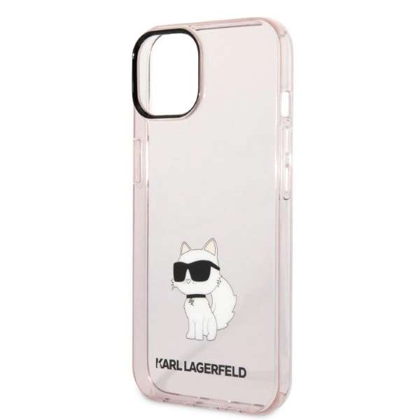 Karl Lagerfeld Ikonik Choupette case for iPhone 14 - pinkeng