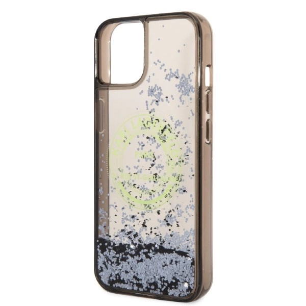 Karl Lagerfeld Liquid Glitter RSG case for iPhone 14 - blackeng
