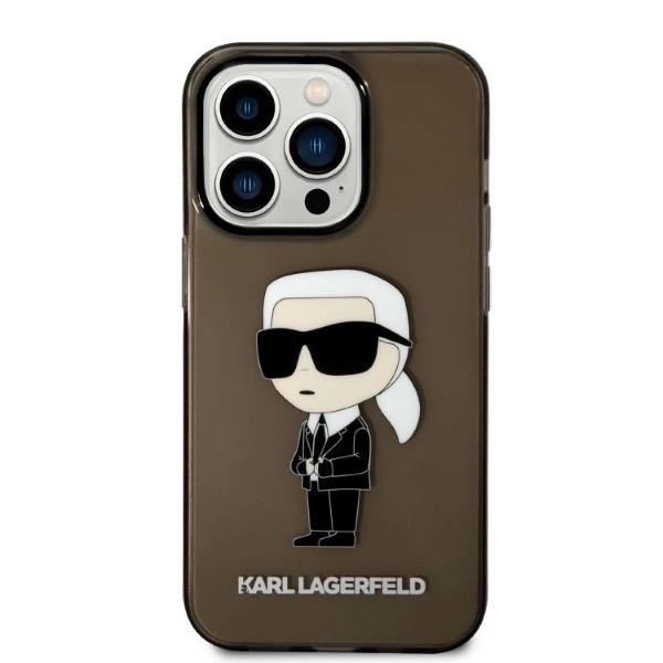 Karl Lagerfeld Ikonik Karl case for iPhone 14 Pro Max - blackeng