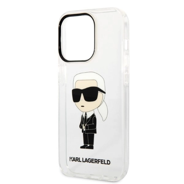 Karl Lagerfeld Ikonik Karl case for iPhone 14 Pro Max - transparenteng