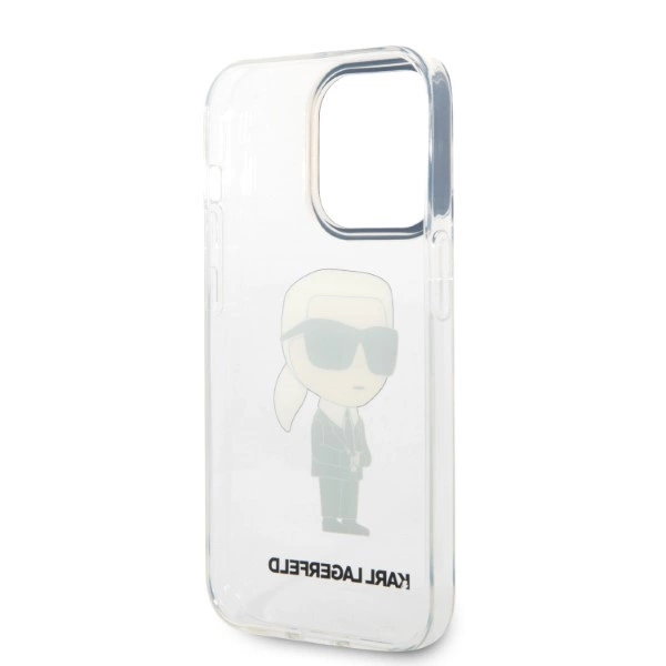 Karl Lagerfeld Ikonik Karl case for iPhone 14 Pro Max - transparenteng
