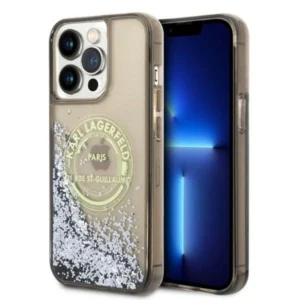 Karl Lagerfeld Liquid Glitter RSG case for iPhone 14 Pro Max - blackeng