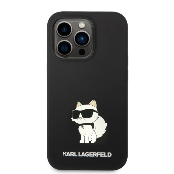 Karl Lagerfeld Silicone Choupette case for iPhone 14 Pro Max - blackeng