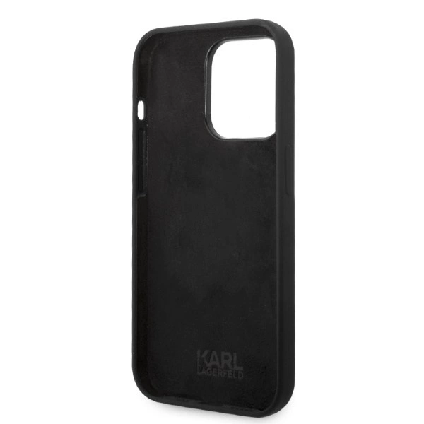 Karl Lagerfeld Silicone Choupette case for iPhone 14 Pro Max - blackeng
