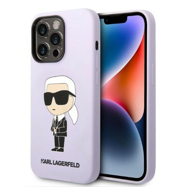 Karl Lagerfeld KLHCP14XSNIKBCU iPhone 14 Pro Max 6.7" hardcase purple/purple Silicone Ikonikeng