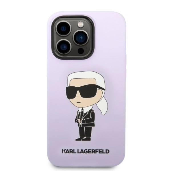 Karl Lagerfeld KLHCP14XSNIKBCU iPhone 14 Pro Max 6.7" hardcase purple/purple Silicone Ikonikeng
