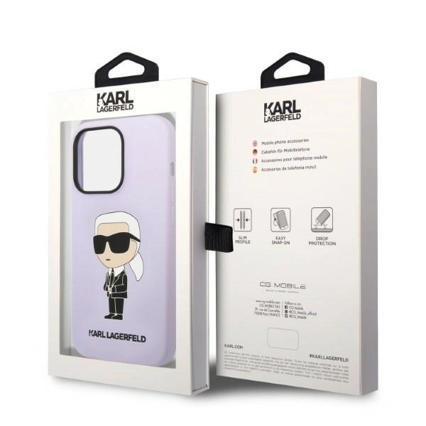 Karl Lagerfeld KLHCP14XSNIKBCU iPhone 14 Pro Max 6.7" hardcase purple/purple Silicone Ikonikeng