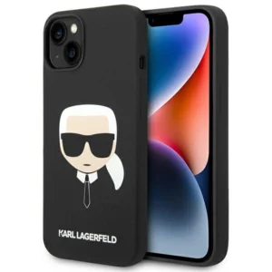 Karl Lagerfeld Silicone Karl's Head MagSafe case for iPhone 14 Plus - blackeng