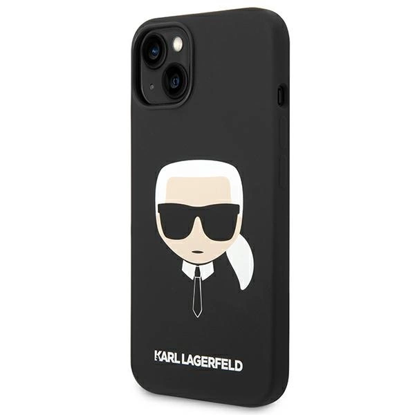 Karl Lagerfeld Silicone Karl's Head MagSafe case for iPhone 14 Plus - blackeng