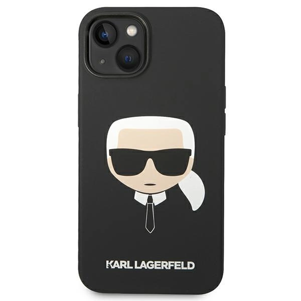 Karl Lagerfeld Silicone Karl's Head MagSafe case for iPhone 14 Plus - blackeng