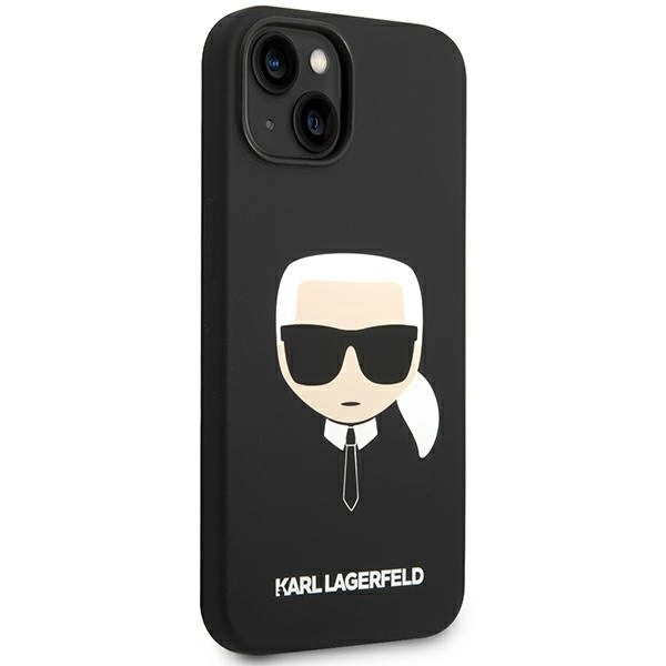 Karl Lagerfeld Silicone Karl's Head MagSafe case for iPhone 14 Plus - blackeng