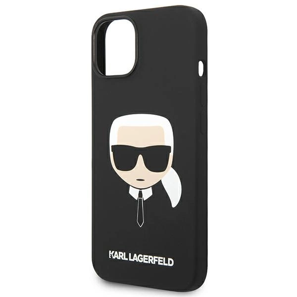 Karl Lagerfeld Silicone Karl's Head MagSafe case for iPhone 14 Plus - blackeng