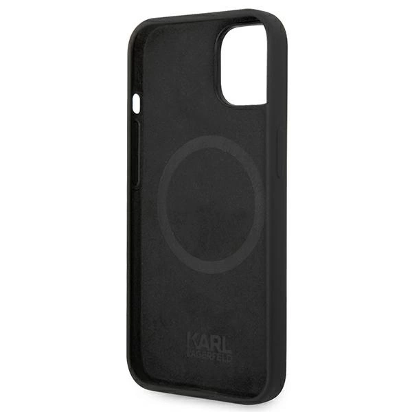 Karl Lagerfeld Silicone Karl's Head MagSafe case for iPhone 14 Plus - blackeng