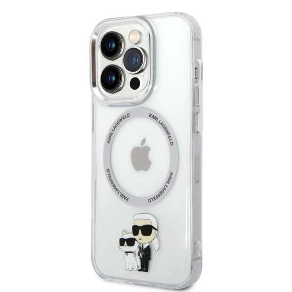 Karl Lagerfeld Iconic Karl&Choupette Magsafe case for iPhone 14 Pro Max - transparenteng