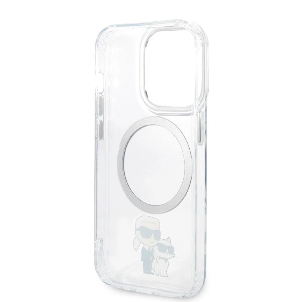 Karl Lagerfeld Iconic Karl&Choupette Magsafe case for iPhone 14 Pro Max - transparenteng