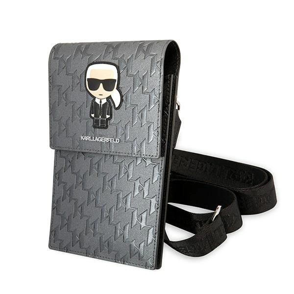 Karl Lagerfeld Ikonik Karl Monogram Patch bag - silvereng