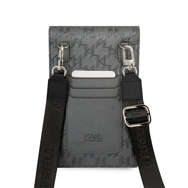 Karl Lagerfeld Ikonik Karl Monogram Patch bag - silvereng