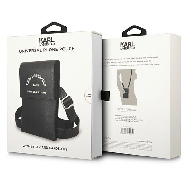 Karl Lagerfeld Embossed RSG handbag - blackeng
