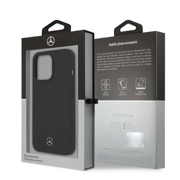 Mercedes MEHMP13XSILBK iPhone 13 Pro Max 6.7" black/black hardcase Silicone Magsafeeng