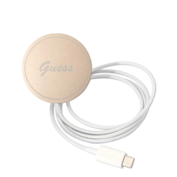 Guess 4G Print MagSafe Case + Charger Set for iPhone 14 Pro Max 6.7" - Pinkeng