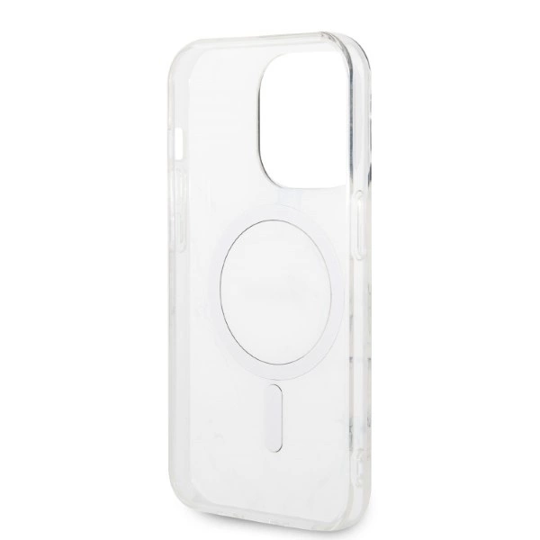 Guess Marble MagSafe Case + Charger Set for iPhone 14 Pro Max 6.7" - Whiteeng