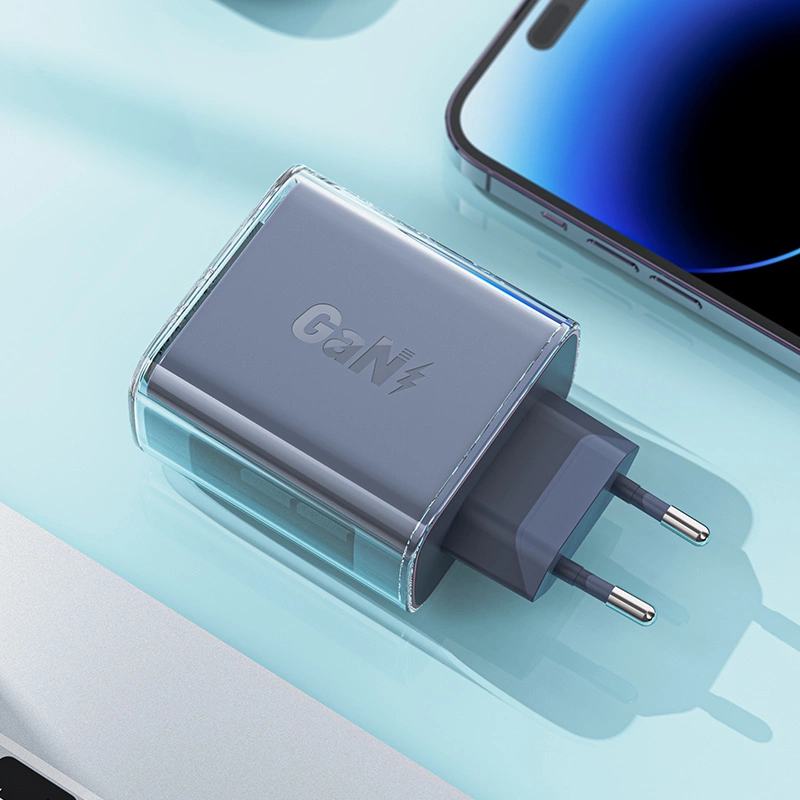 Acefast charger GaN 65W 3 ports (1xUSB, 2xUSB C) pink (A45)eng