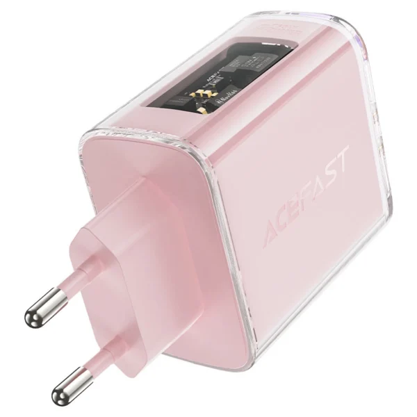 Acefast charger GaN 65W 3 ports (1xUSB, 2xUSB C) green (A45)eng
