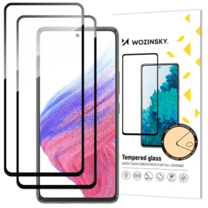 Wozinsky 2x Full Glue Tempered Glass Samsung Galaxy A54 5G 9H Full Screen Tempered Glass with Black Frameeng