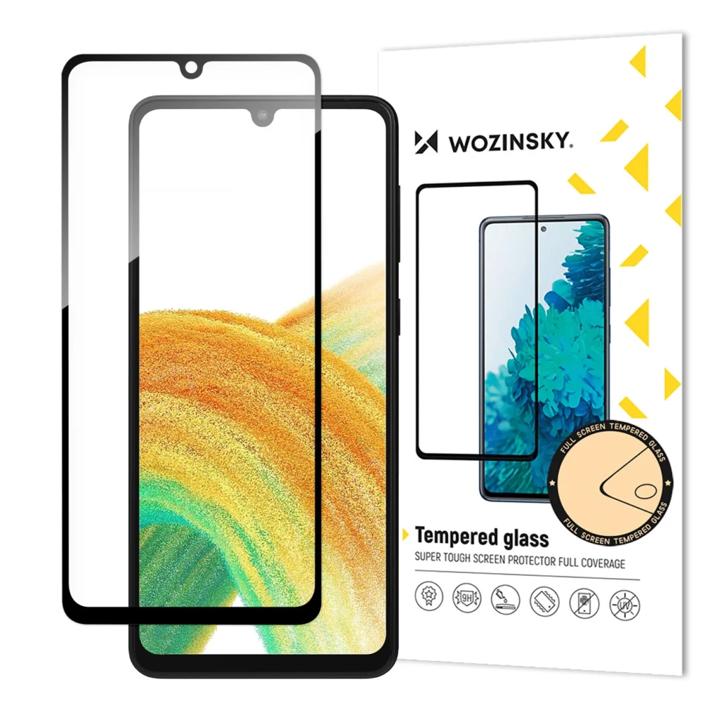 Wozinsky Full Glue Tempered Glass Tempered Glass For Samsung Galaxy A34 5G 9H Full Screen Cover With Black Frameeng