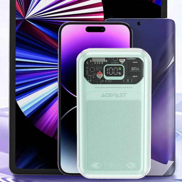 Acefast powerbank 20000mAh Sparkling Series fast charging 30W green (M2)eng