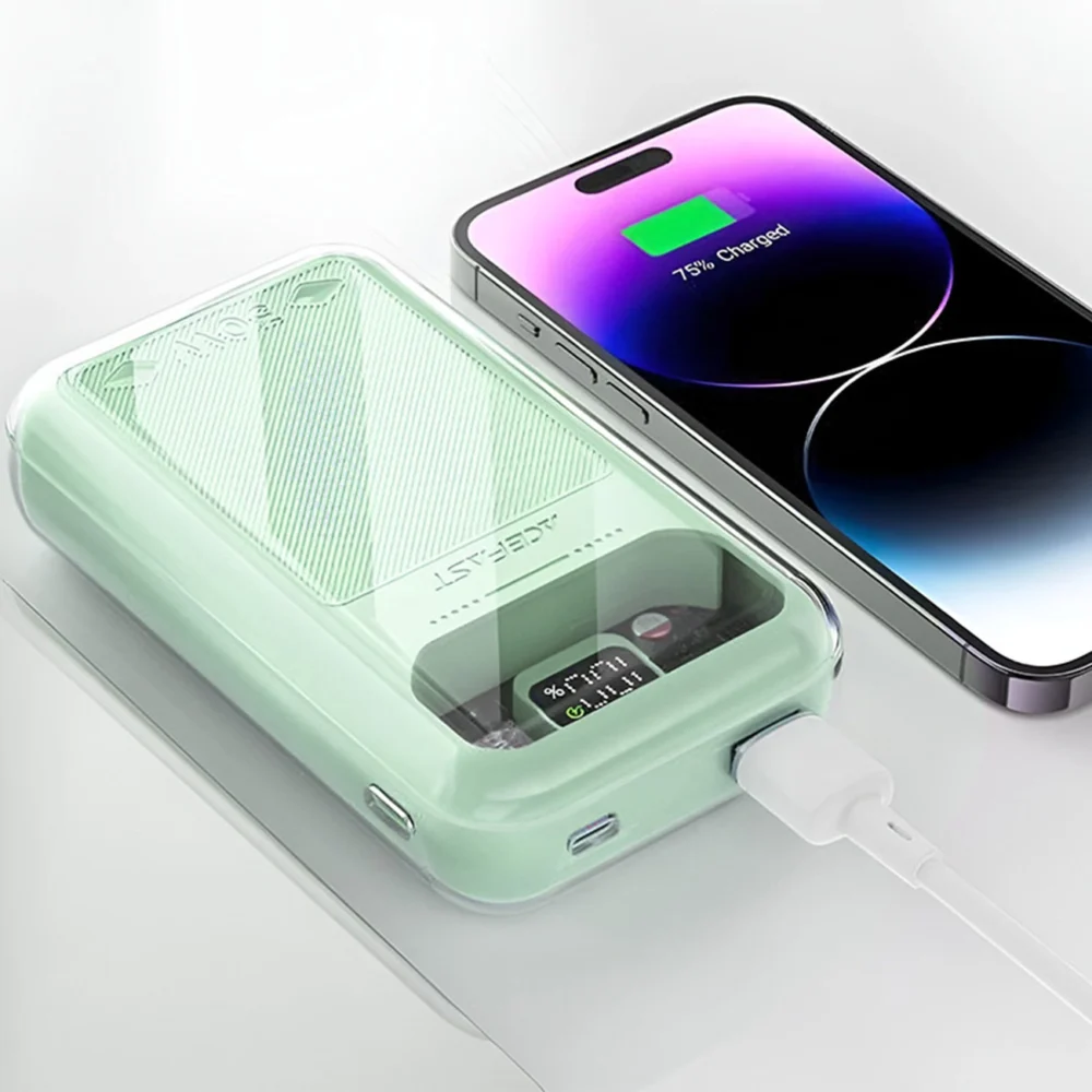 Acefast powerbank 20000mAh Sparkling Series fast charging 30W green (M2)eng