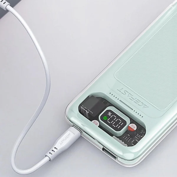 Acefast powerbank 10000mAh Sparkling Series fast charging 30W green (M1)eng