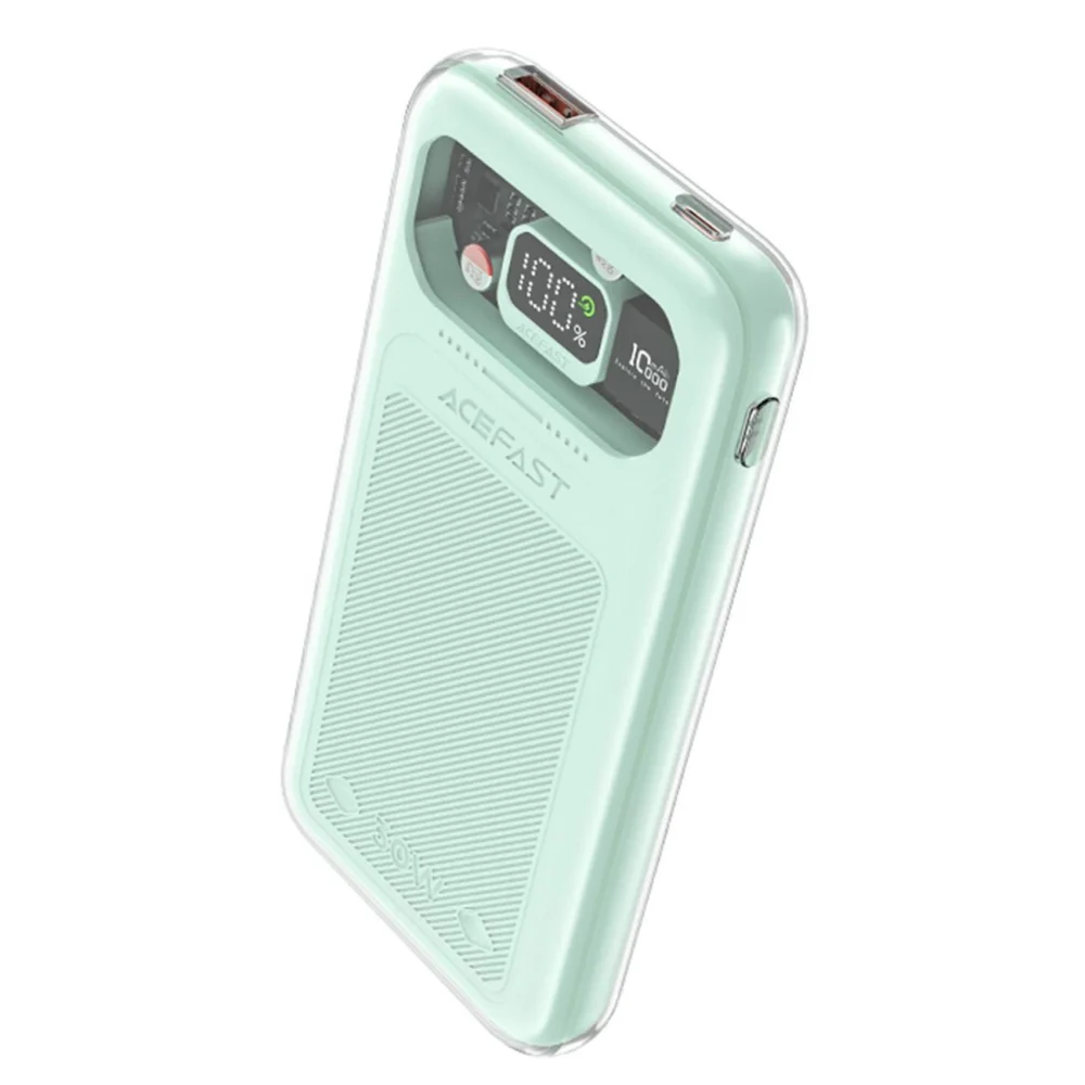 Acefast powerbank 10000mAh Sparkling Series fast charging 30W green (M1)eng