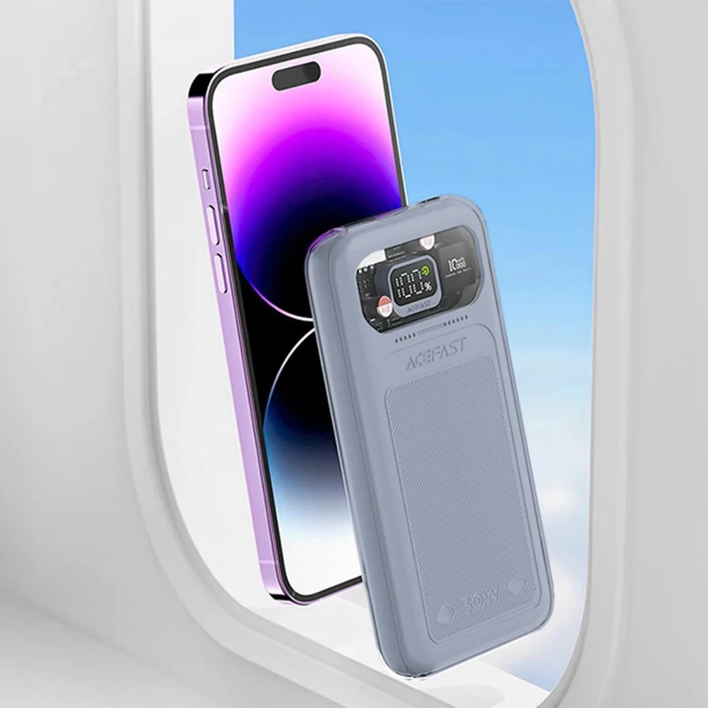 Acefast powerbank 10000mAh Sparkling Series fast charging 30W gray (M1)eng