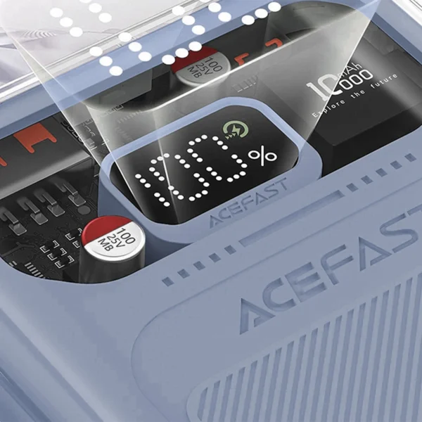 Acefast powerbank 10000mAh Sparkling Series fast charging 30W gray (M1)eng