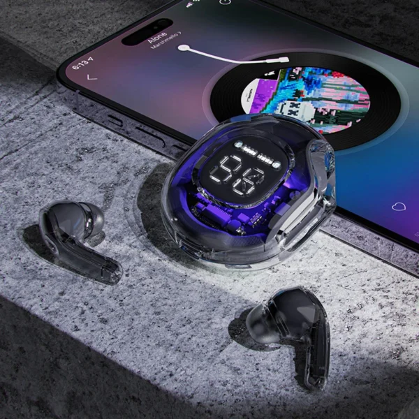 Acefast T8 TWS Bluetooth Wireless Headphones - Light Blueeng