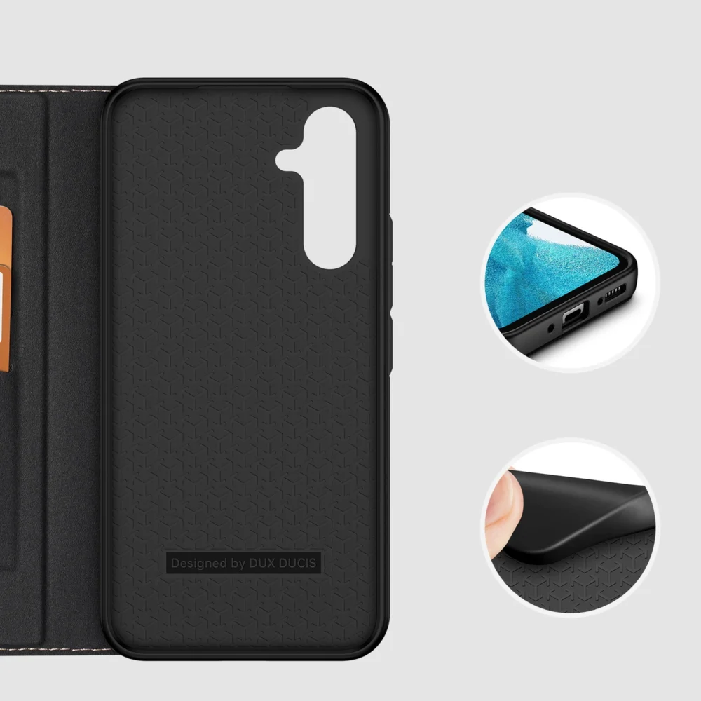 Dux Ducis Skin X2 case for Samsung Galaxy A54 5G flip cover wallet stand blackeng