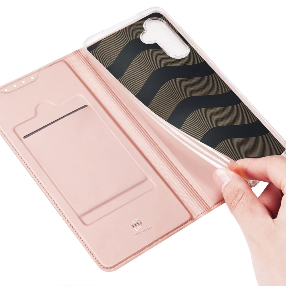 Dux Ducis Skin Pro Case for Samsung Galaxy A34 5G Flip Card Wallet Stand Pinkeng