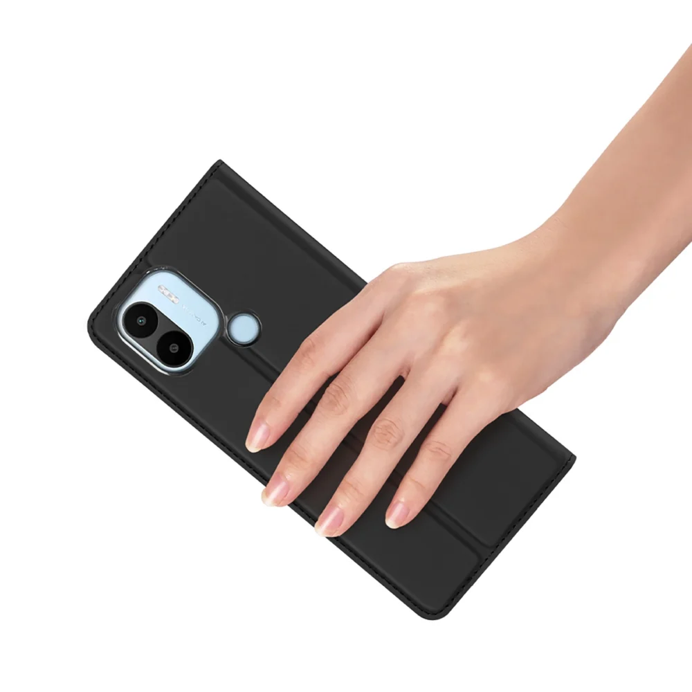 Dux Ducis Skin Pro Case for Xiaomi Redmi A1+ Flip Card Wallet Stand Blackeng