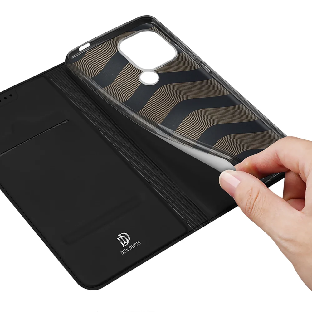 Dux Ducis Skin Pro Case for Xiaomi Redmi A1+ Flip Card Wallet Stand Blackeng