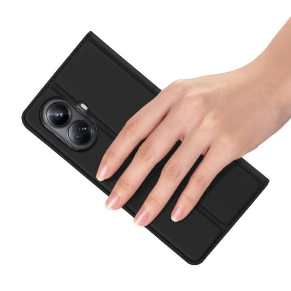 Dux Ducis Skin Pro Case for Realme 10 Pro Flip Card Wallet Stand Blackeng