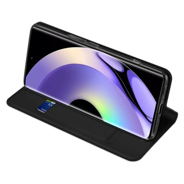 Dux Ducis Skin Pro case for Realme 10 Pro+ flip cover card wallet stand blackeng