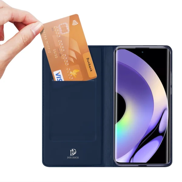 Dux Ducis Skin Pro case for Realme 10 Pro+ flip cover card wallet stand blueeng