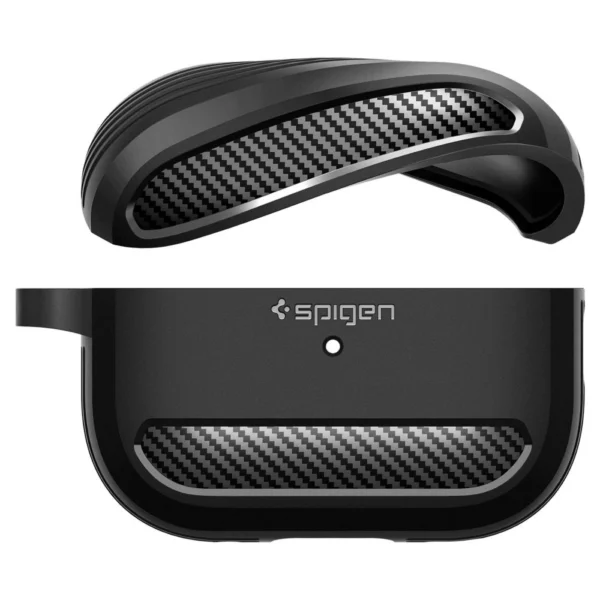 Spigen Rugged Armor Case for Apple AirPods Pro 1 / 2 - Matte Blackeng