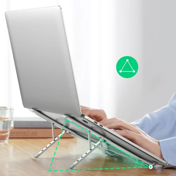 Ugreen foldable adjustable laptop stand silver (LP451)eng