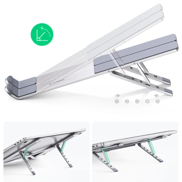 Ugreen foldable adjustable laptop stand silver (LP451)eng