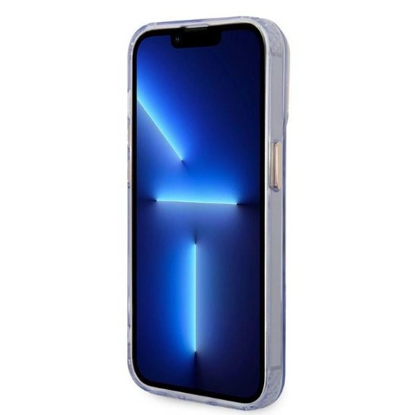 Guess Gold Outline Translucent MagSafe Case for iPhone 14 Pro Max 6.7" - Purpleeng